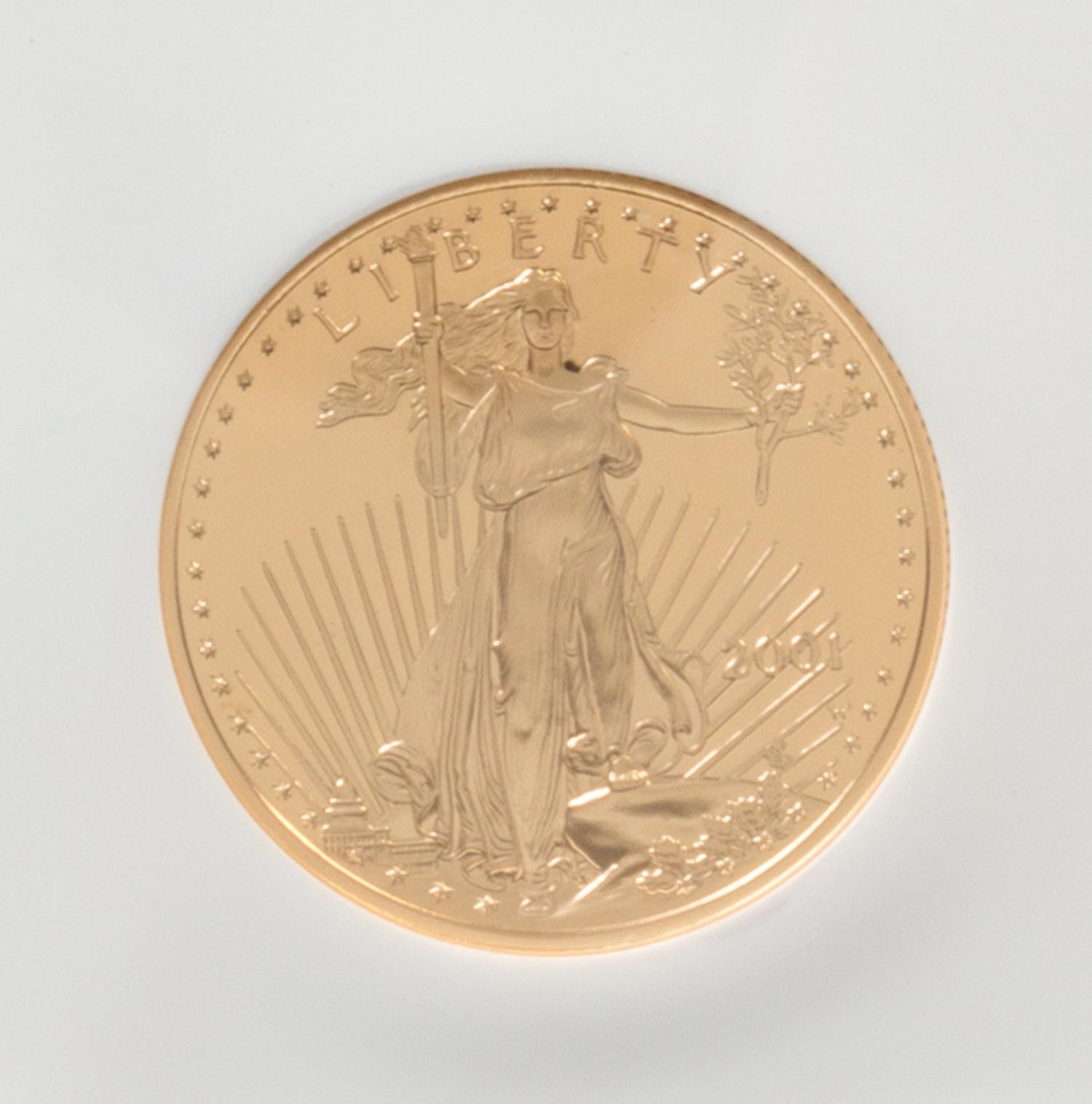 A United States 2001-W Eagle $25 Gold Proof