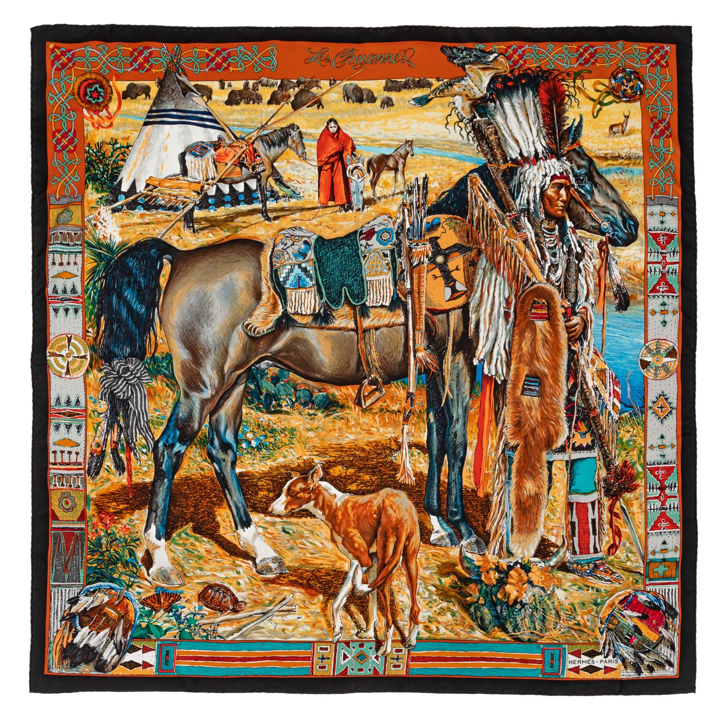 Hermès 90cm Silk Scarf