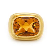 TIFFANY & CO., PALOMA PICASSO, CITRINE AND YELLOW GOLD RING