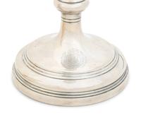 A Pair of English Weighted Silver Candlesticks