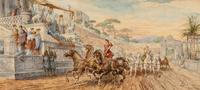 Ettore Forti (Italian, 1850-1940) — Chariot Races