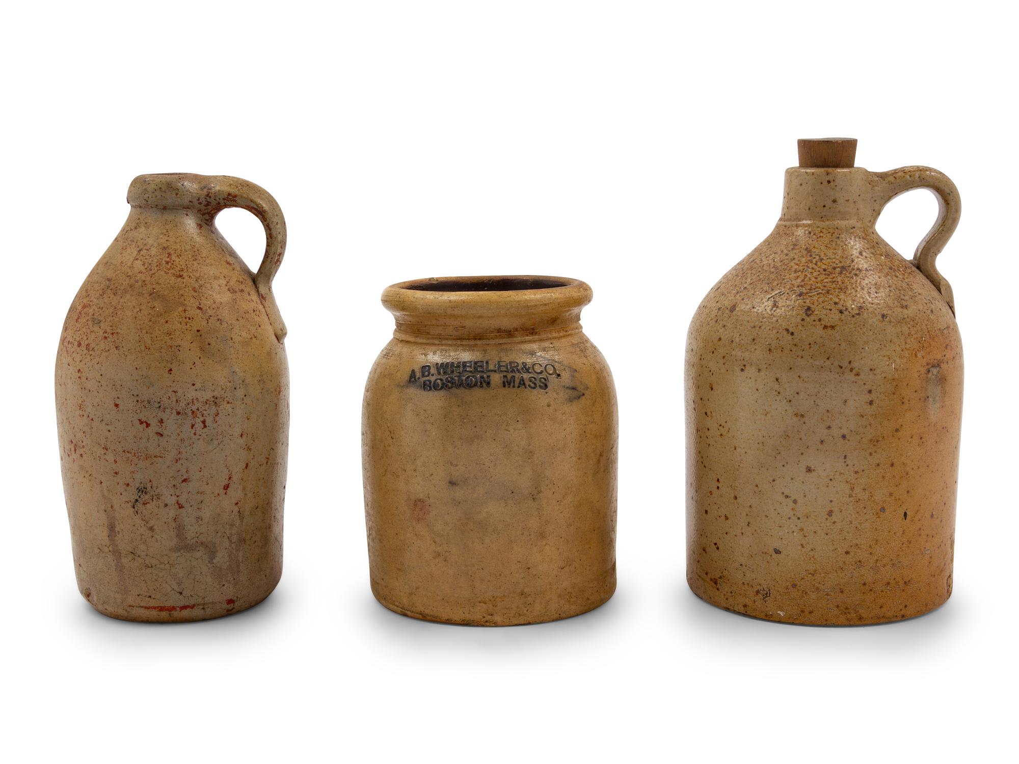 Three Stoneware Vessels