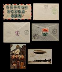 [FLIGHT COVERS] A Collection of European Dispatched Zeppelin Flight Covers and Postcards
