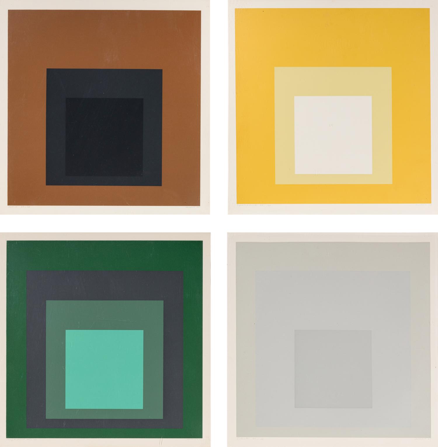 A group of four prints from Die Oberfläche (Attic ; Silent; Opalescent; Chrysoprase ), 1965