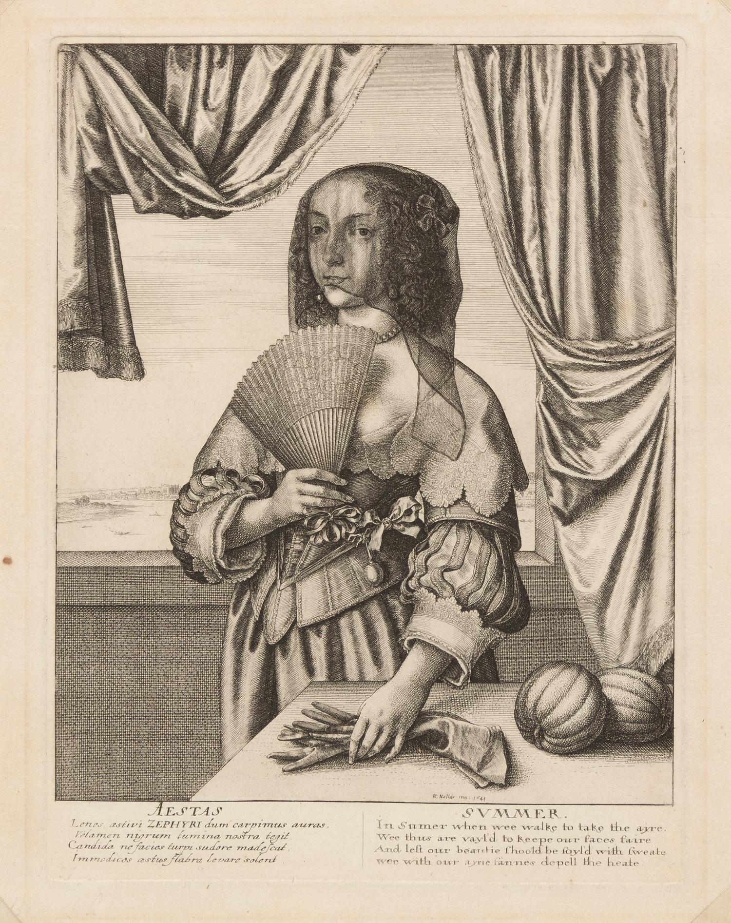 Wenceslaus Hollar, (Bohemian, 1607-1677), The Four Seasons, 1641 together with Of the Court Mouse, and Country Mouse (The Town Mouse an