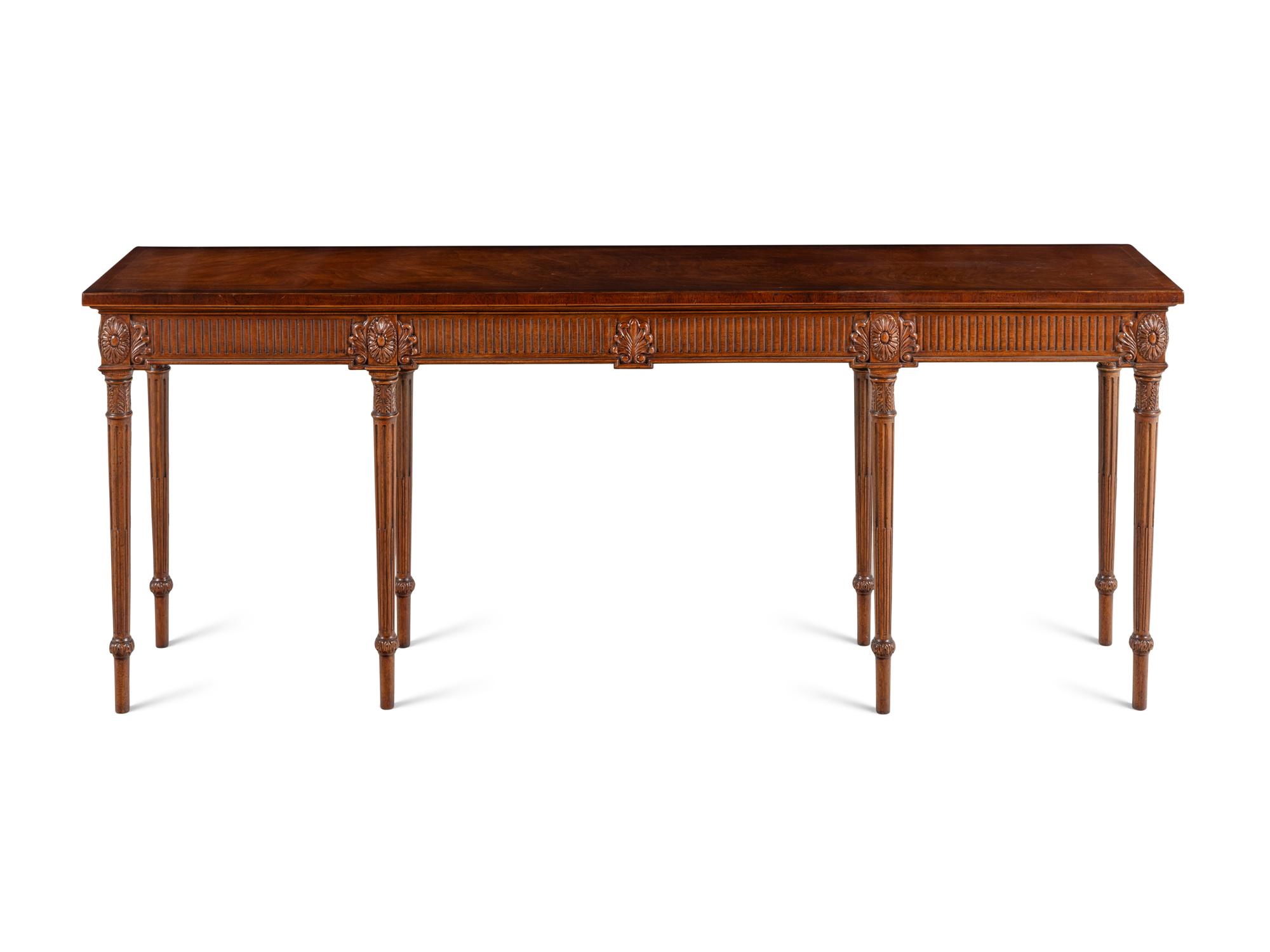 A Burton-Ching Ltd. George III Style Mahogany Serving Table