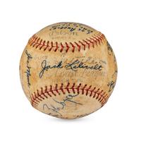 A 1936 Los Angeles Angels Team Signed Autograph Baseball