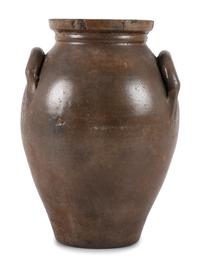 An Ohio Cobalt Decorated Stoneware Crock
