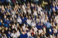 A Unique Kris Bryant and Anthony Rizzo Signed Autograph Chicago Cubs Wrigley Field Fans Print (Fanatics Authentic Hologram),