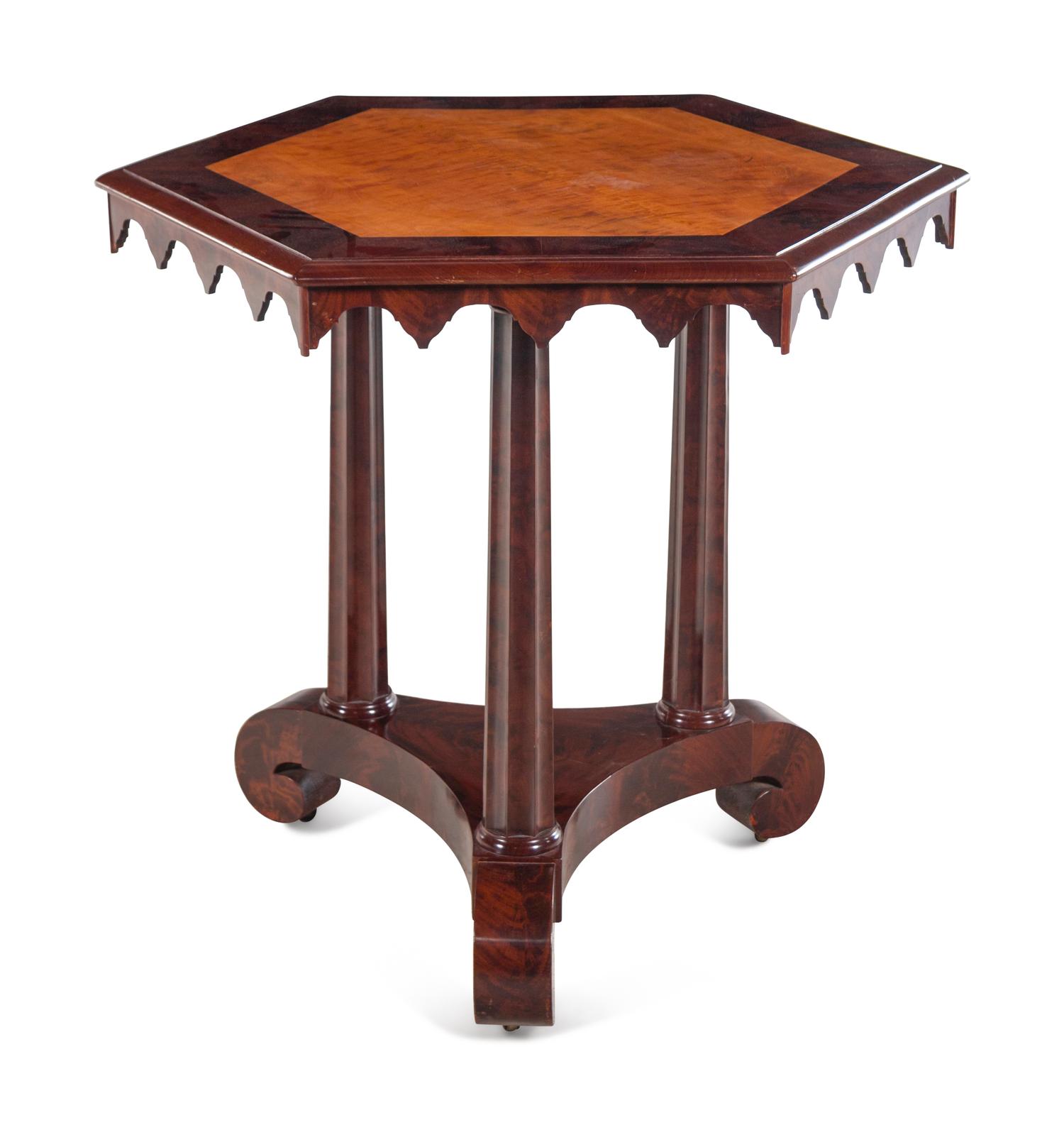 A Regency Style Mahogany Side Table