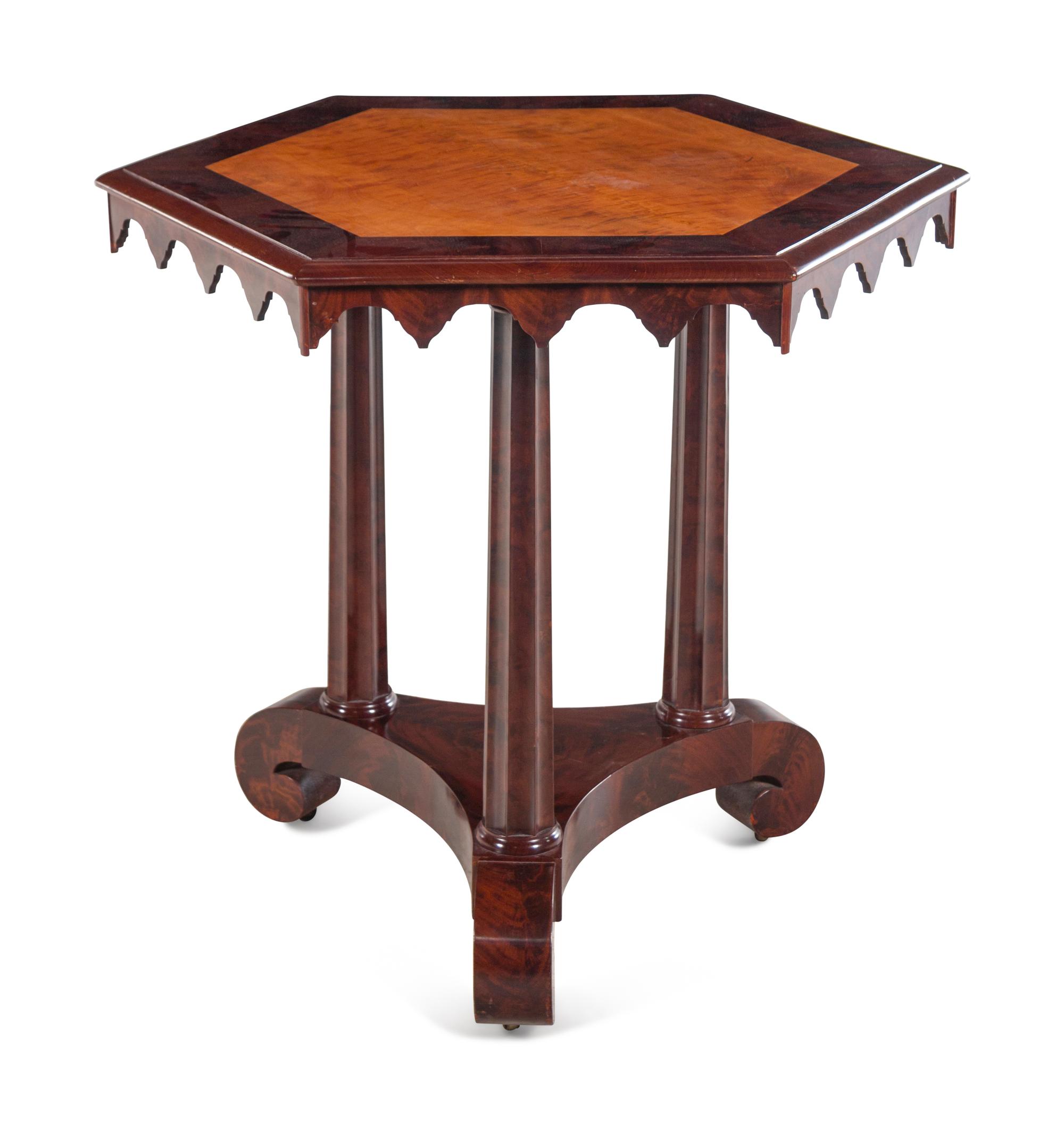 A Regency Style Mahogany Side Table
