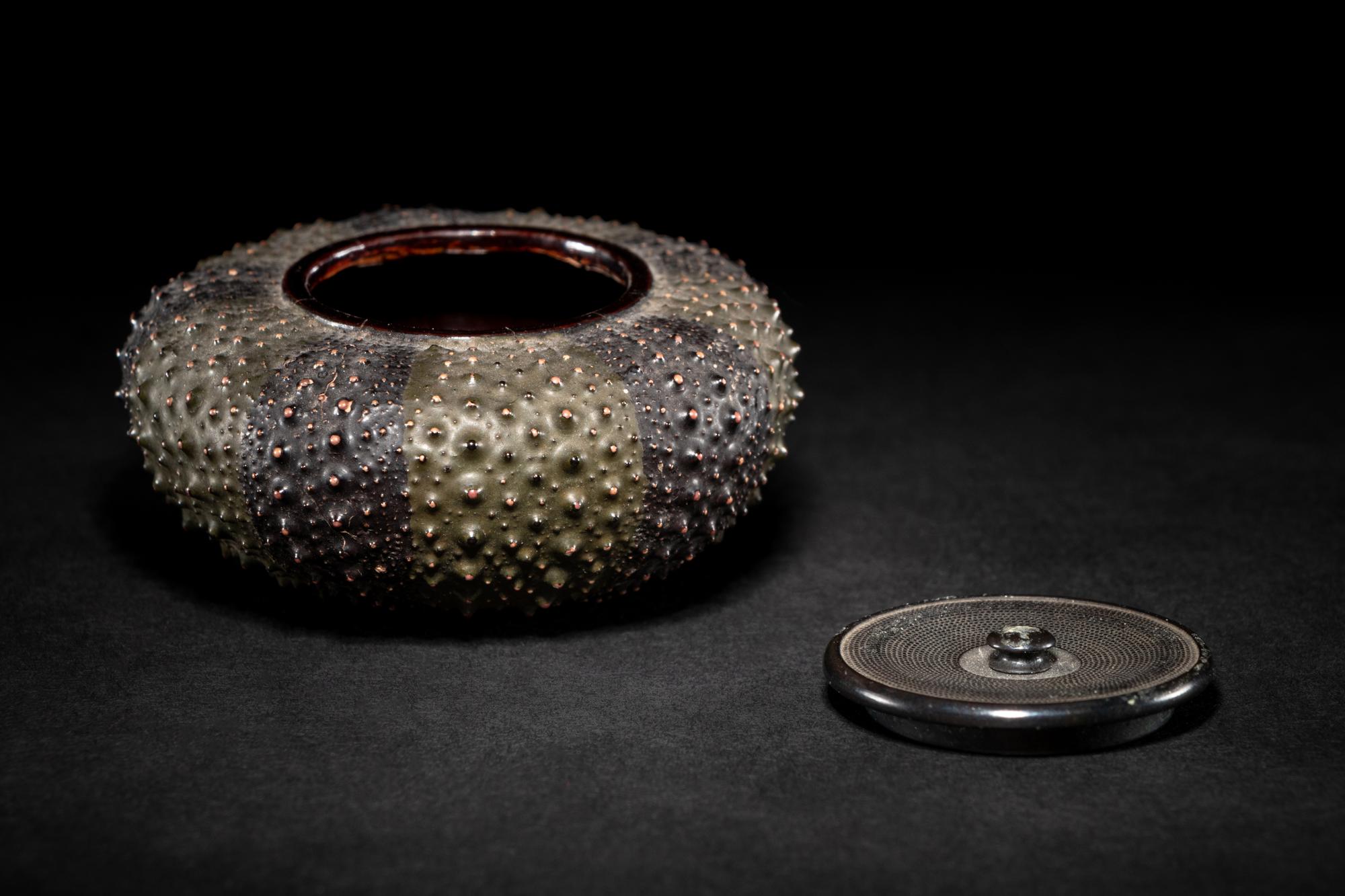 A Japanese Lacquer 'Sea Urchin' Box