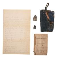 Gettysburg hero Corporal John M. Sutton, Company K, 5th New Jersey Infantry. A group of items highlighted by III Army Corps presentation "For Valor" badge, including: