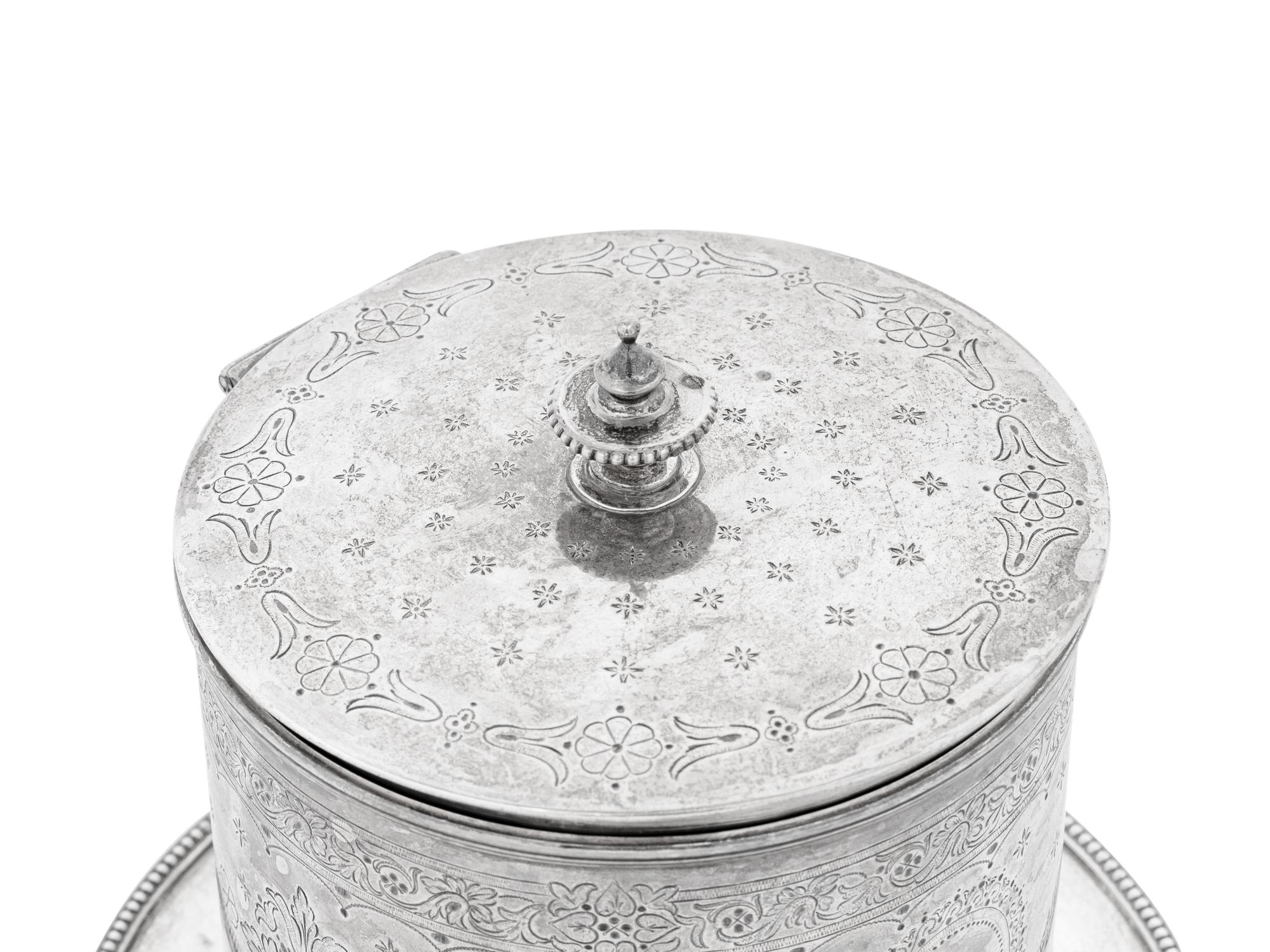 A Victorian Silver Tea Caddy