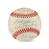A Multi Signed Baseball Featuring Casey Stengel, Additional Hall of Famers and Notables (Beckett Authentication Services Letter of Authenticity)