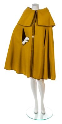 A Bonnie Cashin Ochre Wool Cape,