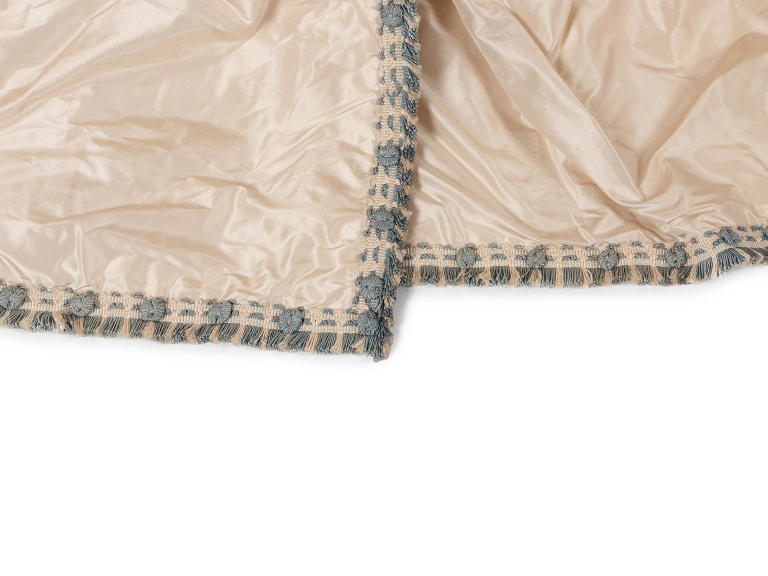 A Set of Six Silk Drapery Panels