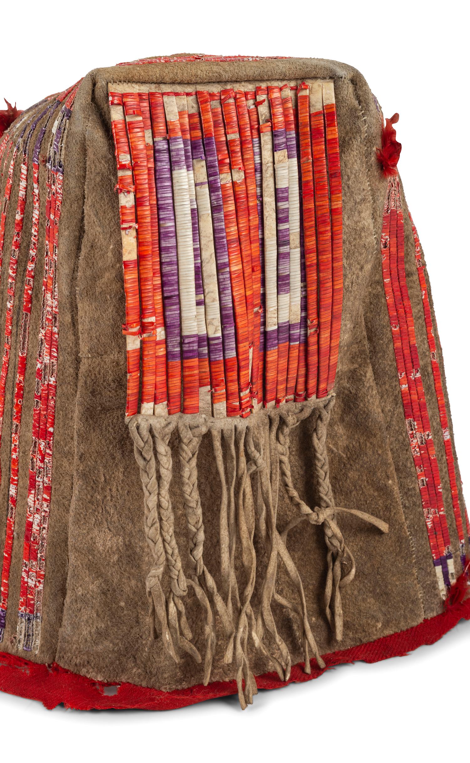 Sioux Quilled Hide Cradle Hood