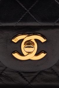 Chanel Navy Classic Medium Double Flap, 1996-97