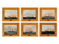 A Set of Six Wedgwood Clipper Ship Plaques