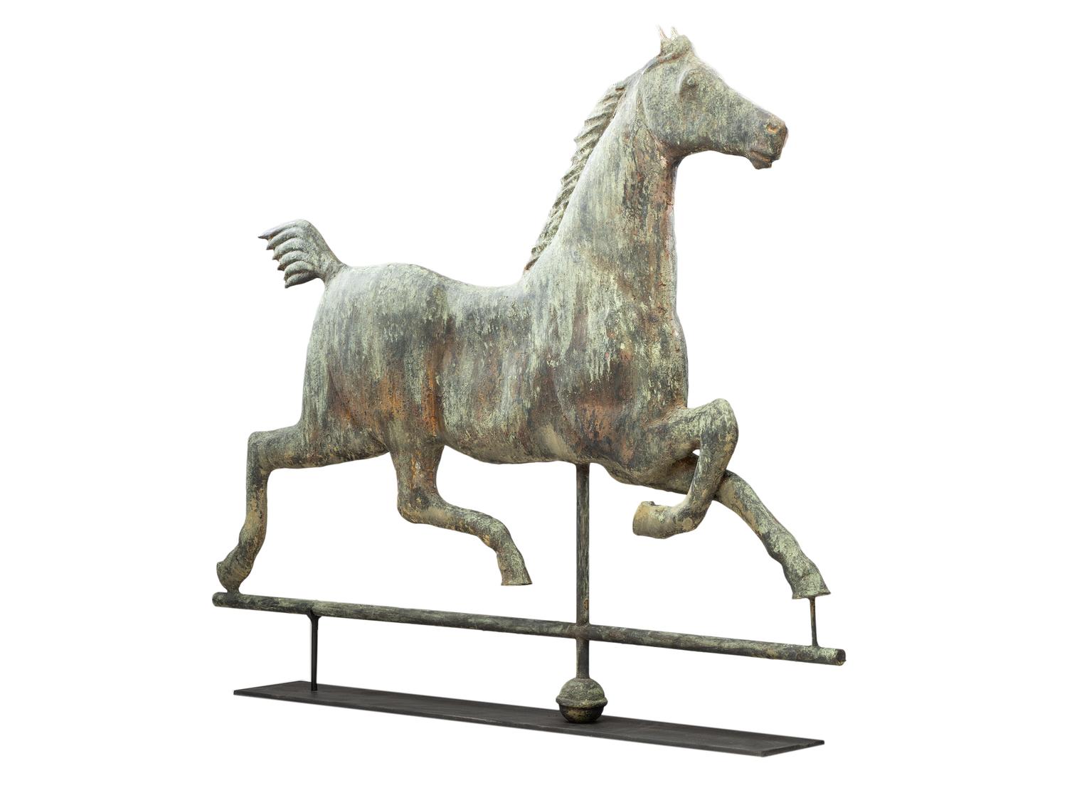 A Copper Hackney Horse Weathervane