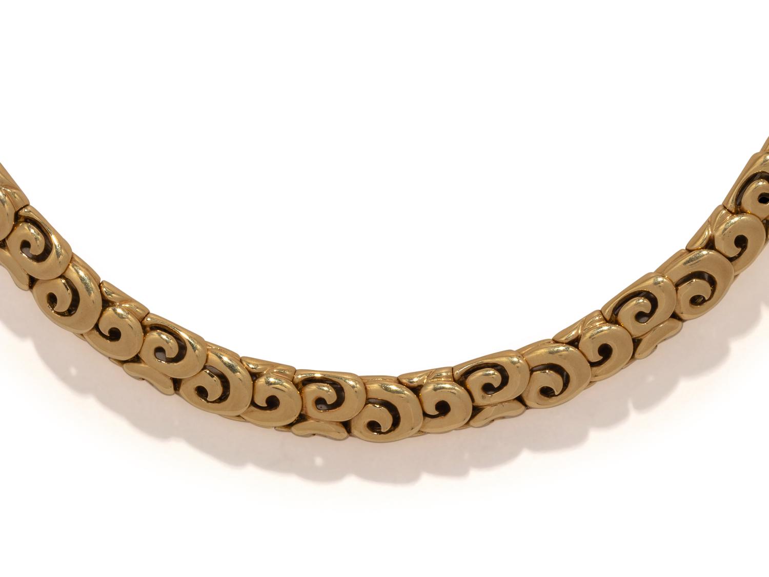 JEAN VITAU, YELLOW GOLD COLLAR NECKLACE