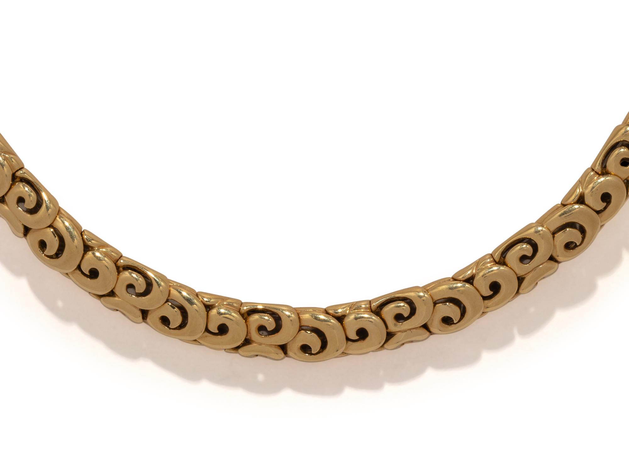 JEAN VITAU, YELLOW GOLD COLLAR NECKLACE