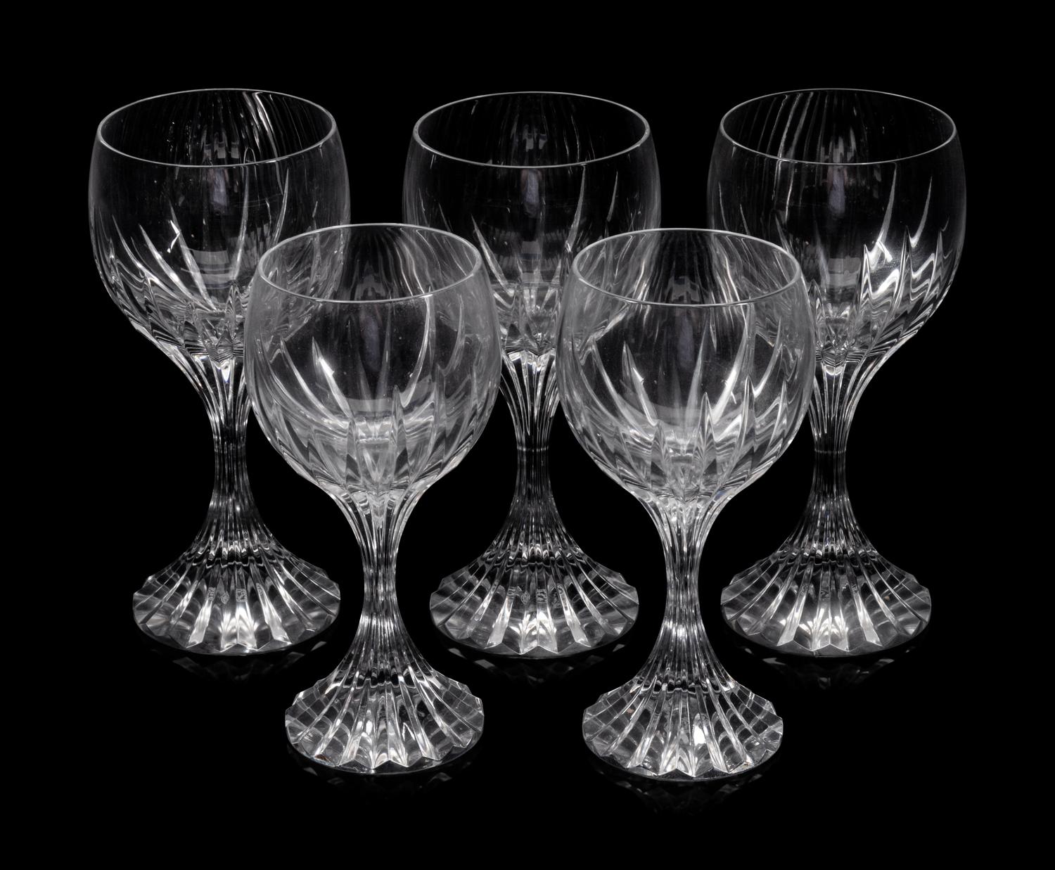 A Set of Baccarat Massena Stemware