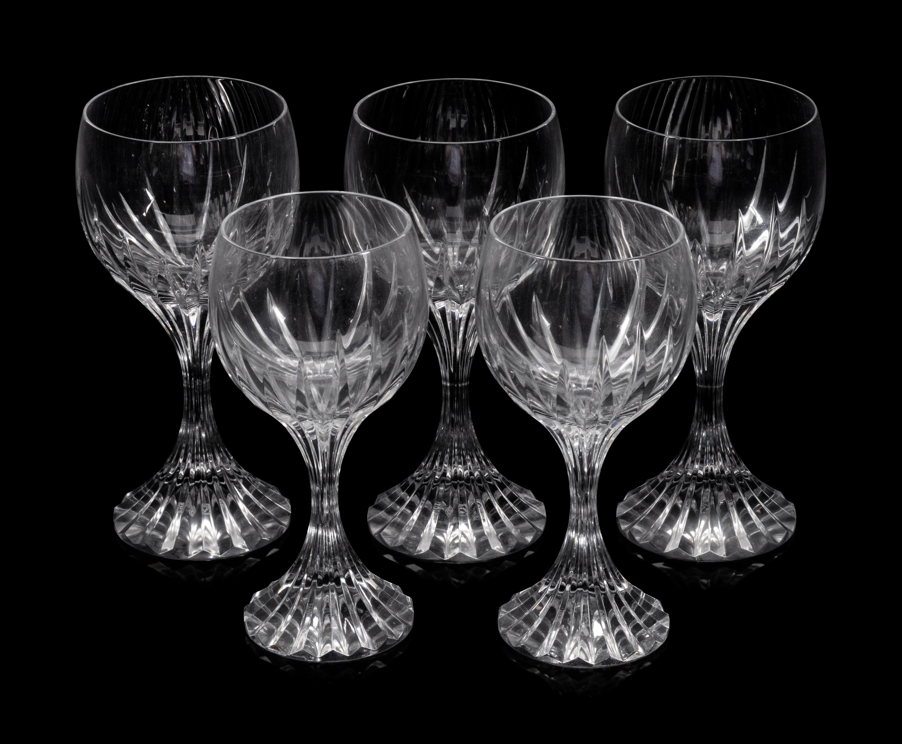A Set of Baccarat Massena Stemware
