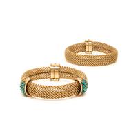 Yellow Gold and Turquoise Convertible Necklace