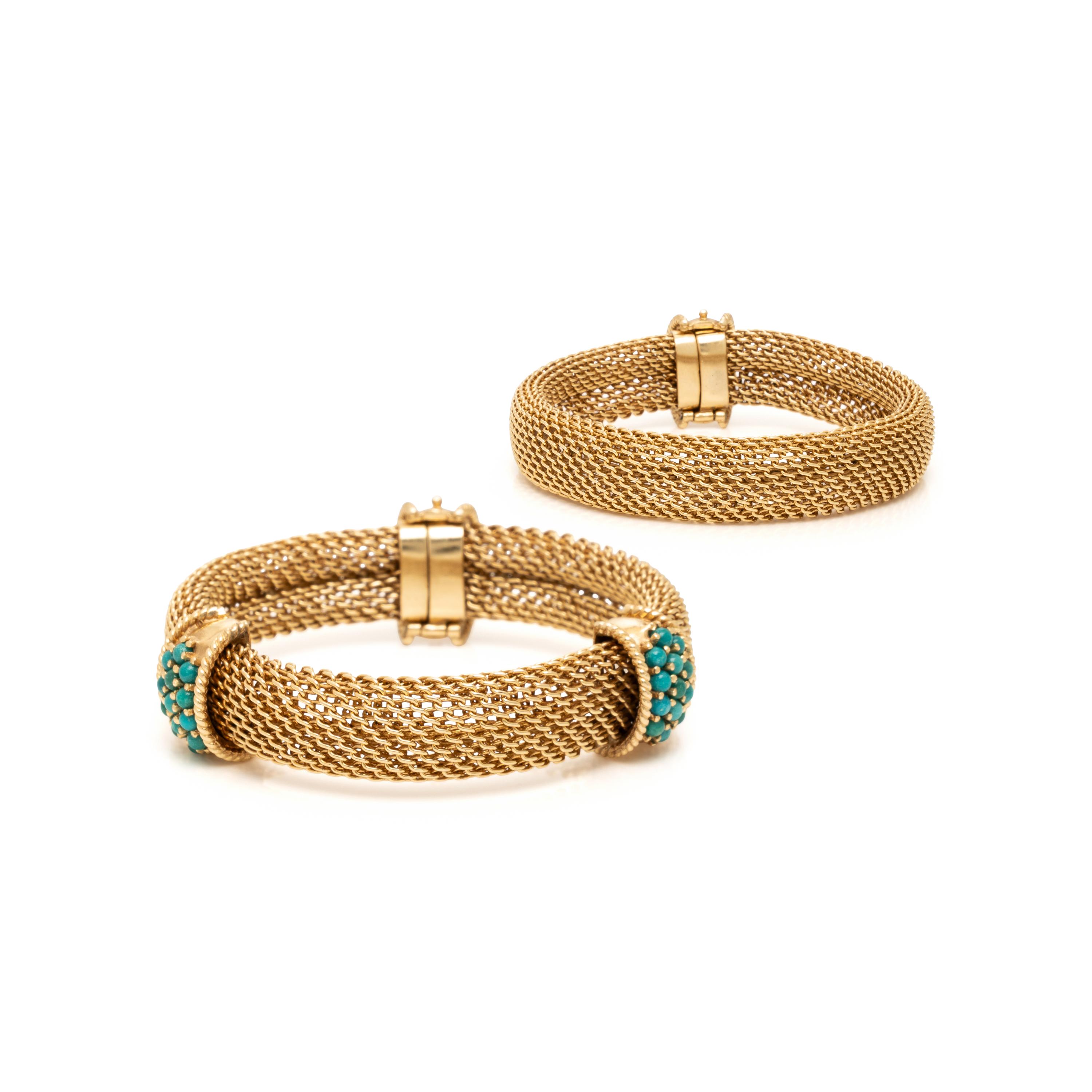 Yellow Gold and Turquoise Convertible Necklace