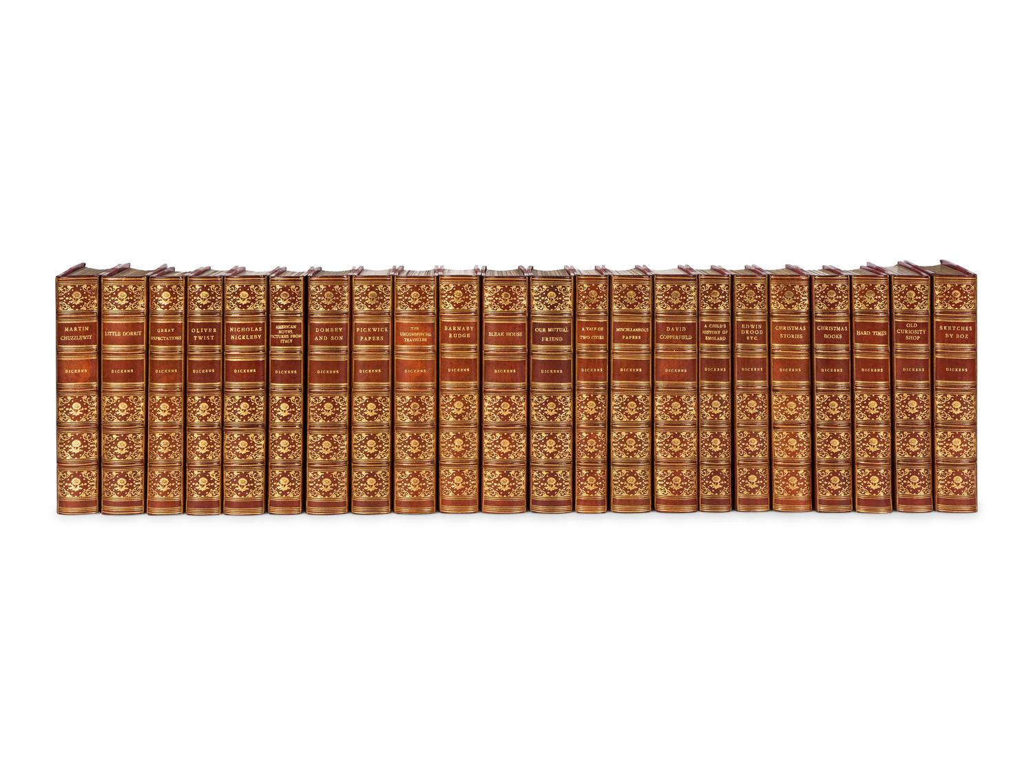 [BINDINGS]. DICKENS, Charles (1812-1870). The Works . London et al: Chapman and Hall et al, 1912-1914.