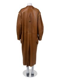Claude Montana Leather Coat, c.1985