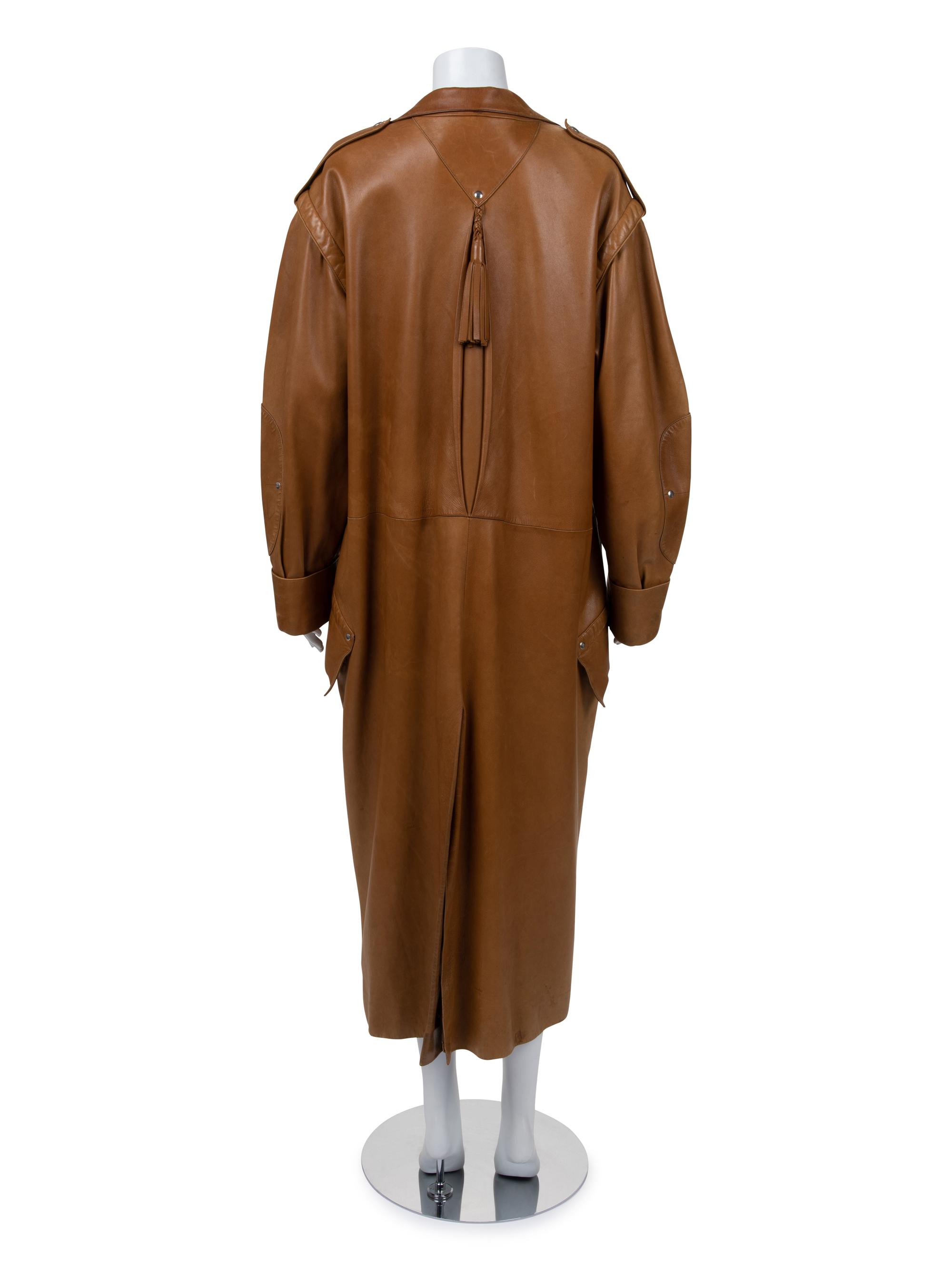 Claude Montana Leather Coat, c.1985