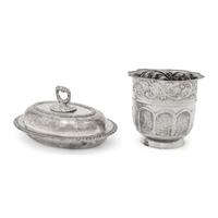 Two Silver-Plate Table Articles