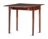 A Federal Style Mahogany and Burlwood Veneered Pembroke Table