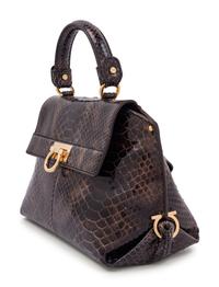 Salvatore Ferragamo Brown Python Bag, 2000s