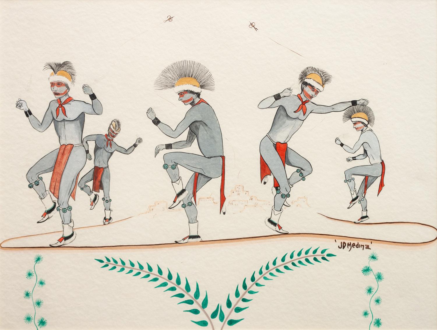 Turtle and Crow, New Year's Dance, Zia Pueblo