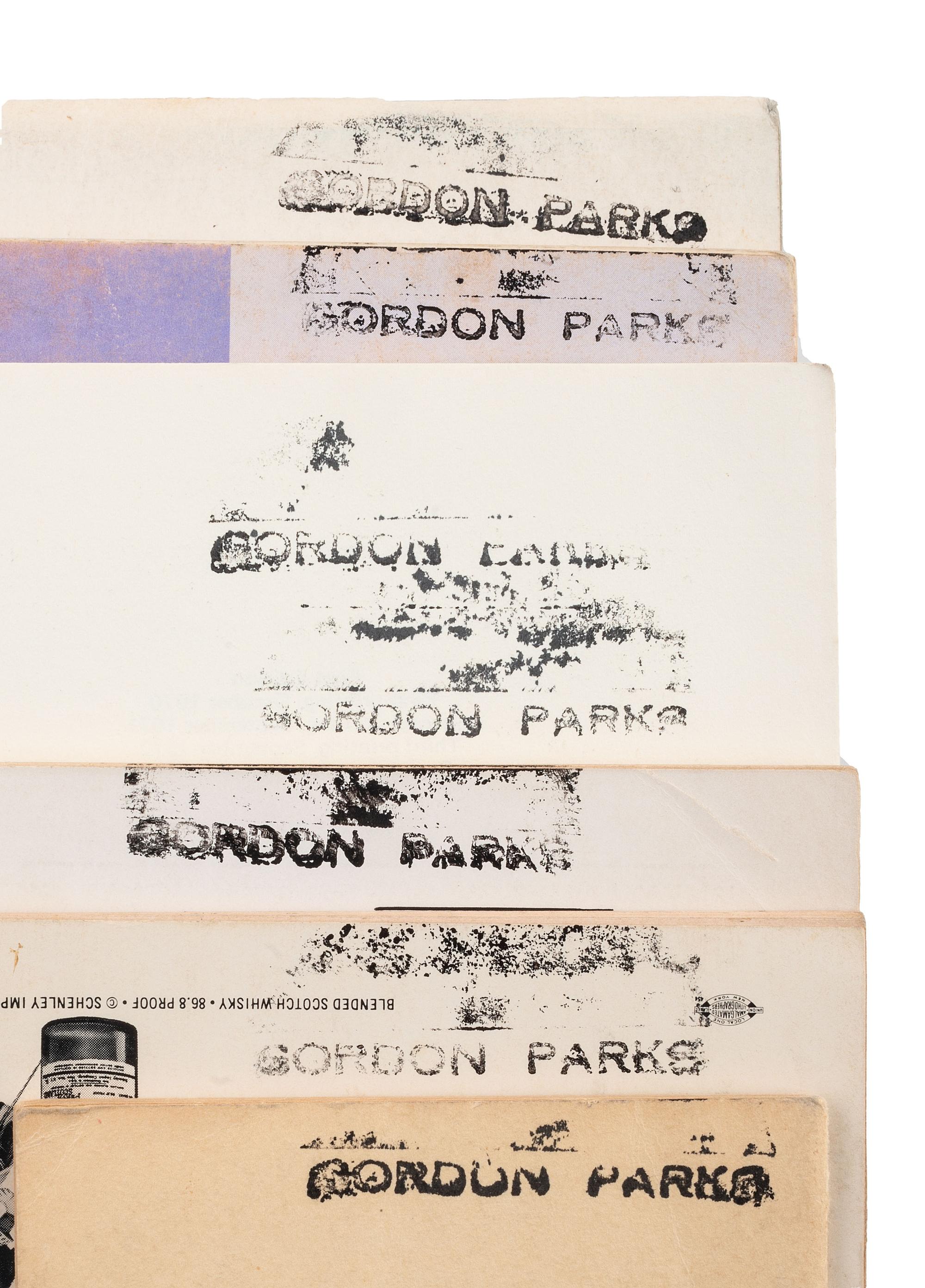 [POETRY] -- [MUSIC] -- [PARKS, Gordon (1912-2006), his copies]. A group of 7 books and literary magazines from Gordon Parks' personal collection.