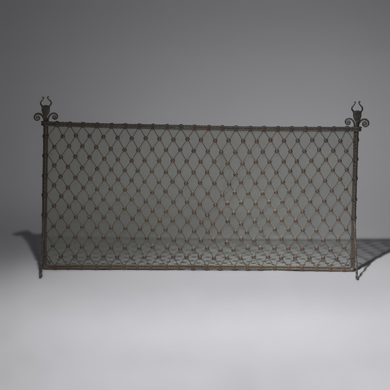 Samuel Yellin (American, b. Russia, 1884–1940) — Fire Screen, c. 1930 for the Abraham T. Malmed Residence, Philadelphia