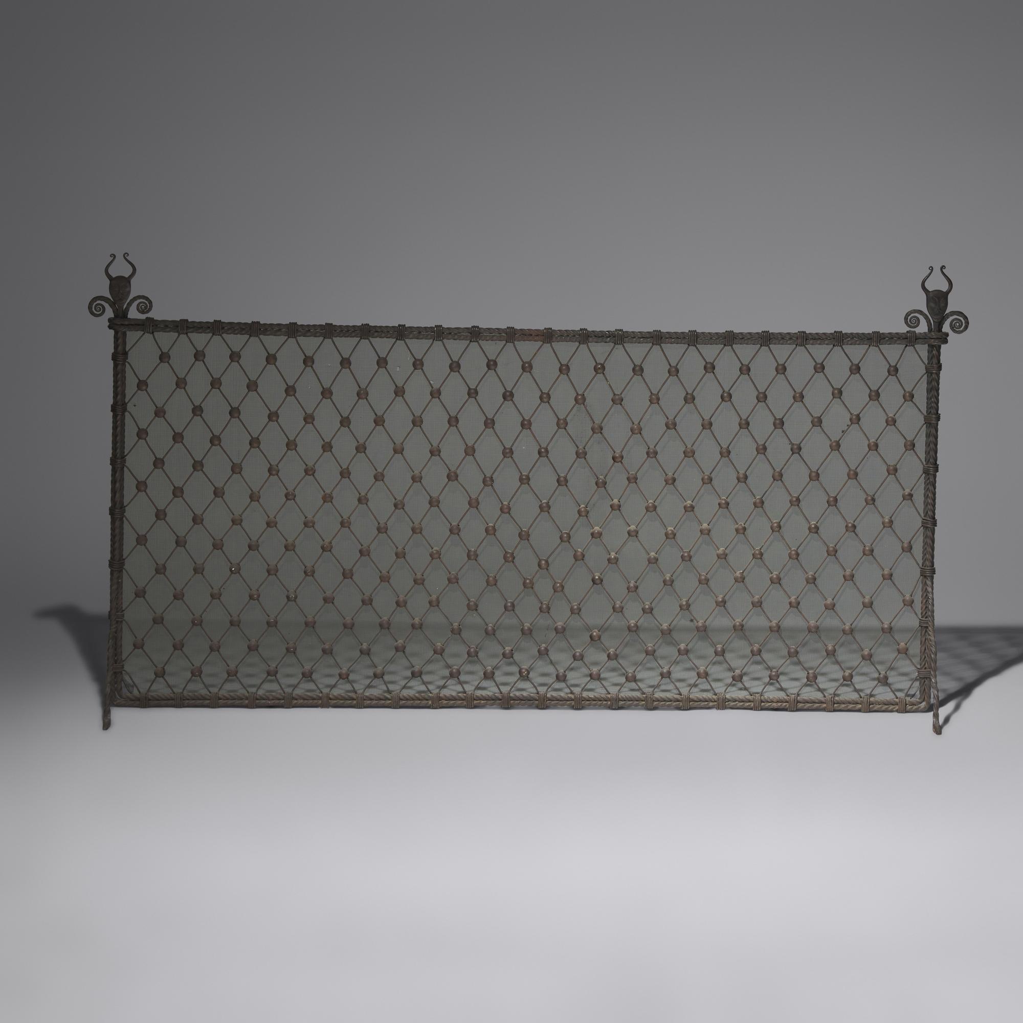 Samuel Yellin (American, b. Russia, 1884–1940) — Fire Screen, c. 1930 for the Abraham T. Malmed Residence, Philadelphia