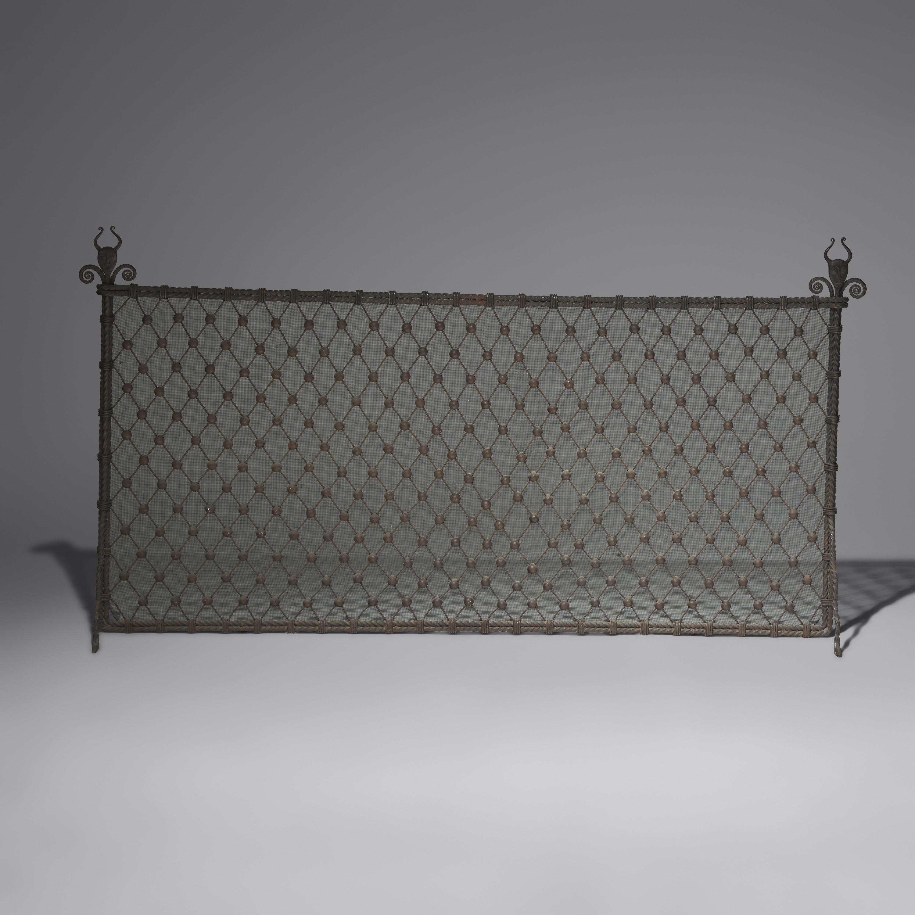 Samuel Yellin (American, b. Russia, 1884–1940) — Fire Screen, 1930 for the Abraham T. Malmed Residence, Philadelphia