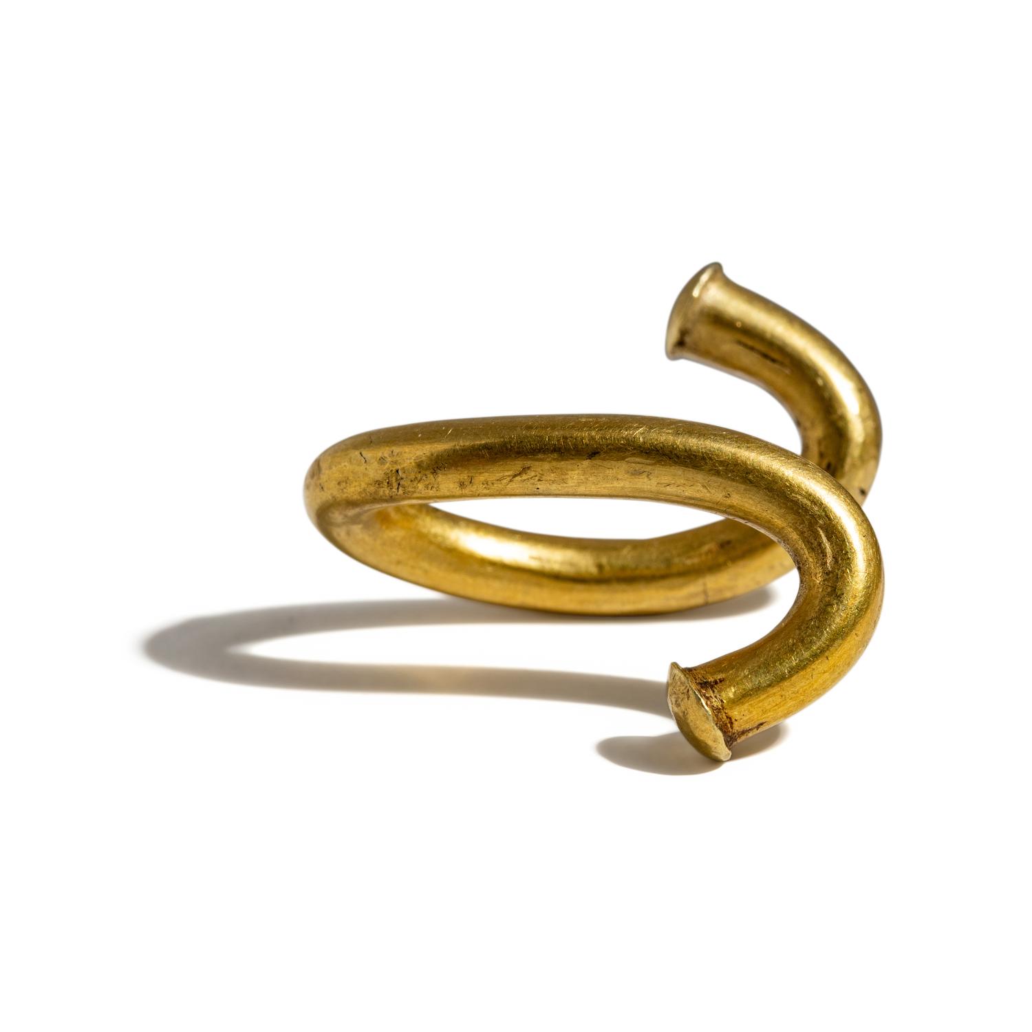 An Achaemenid or Greek Gold Hair Ring
