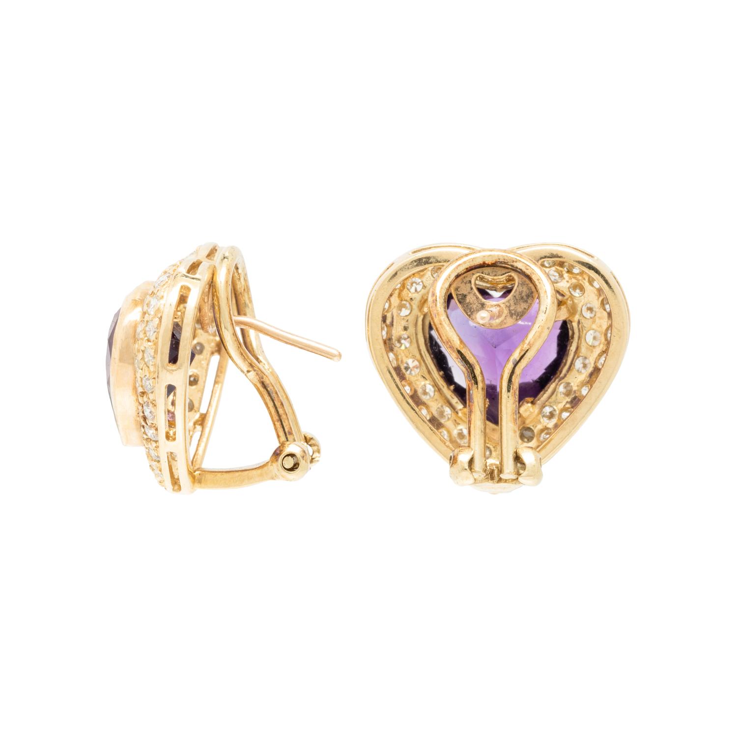 YELLOW GOLD, AMETHYST AND DIAMOND SUITE