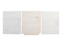 [CIVIL WAR - NAVY]. A group of 3 letters signed by Gideon Welles, comprising: