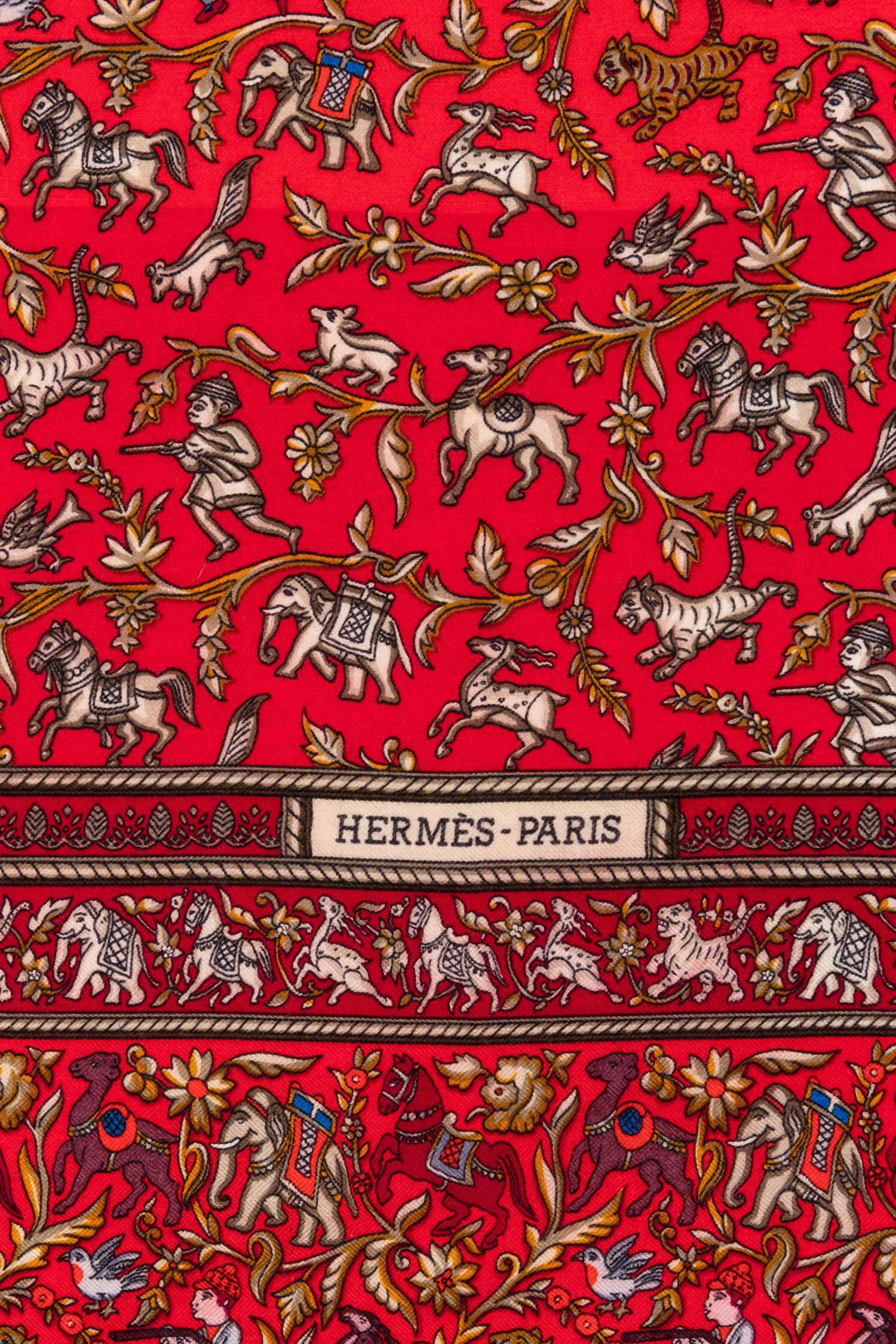 Hermès 140cm Cashmere & Silk Shawl