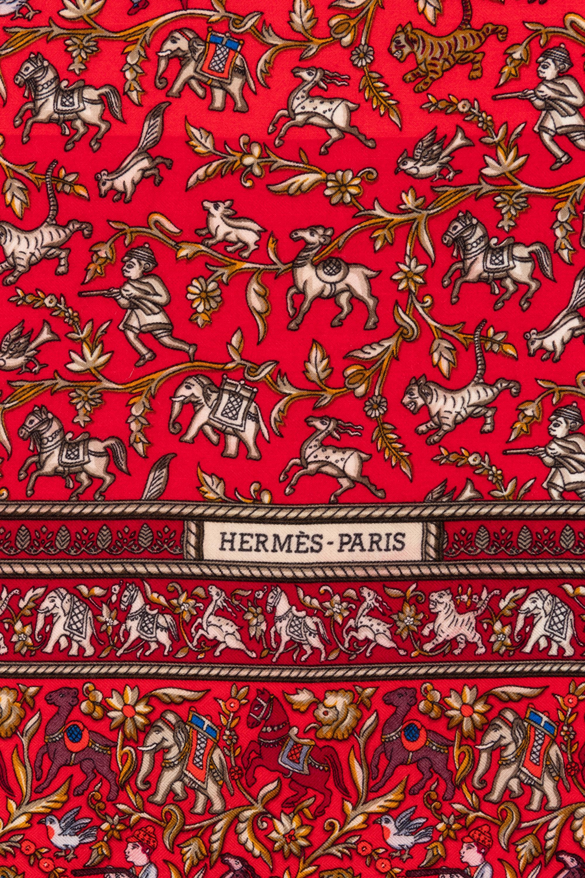 Hermès 140cm Cashmere & Silk Shawl