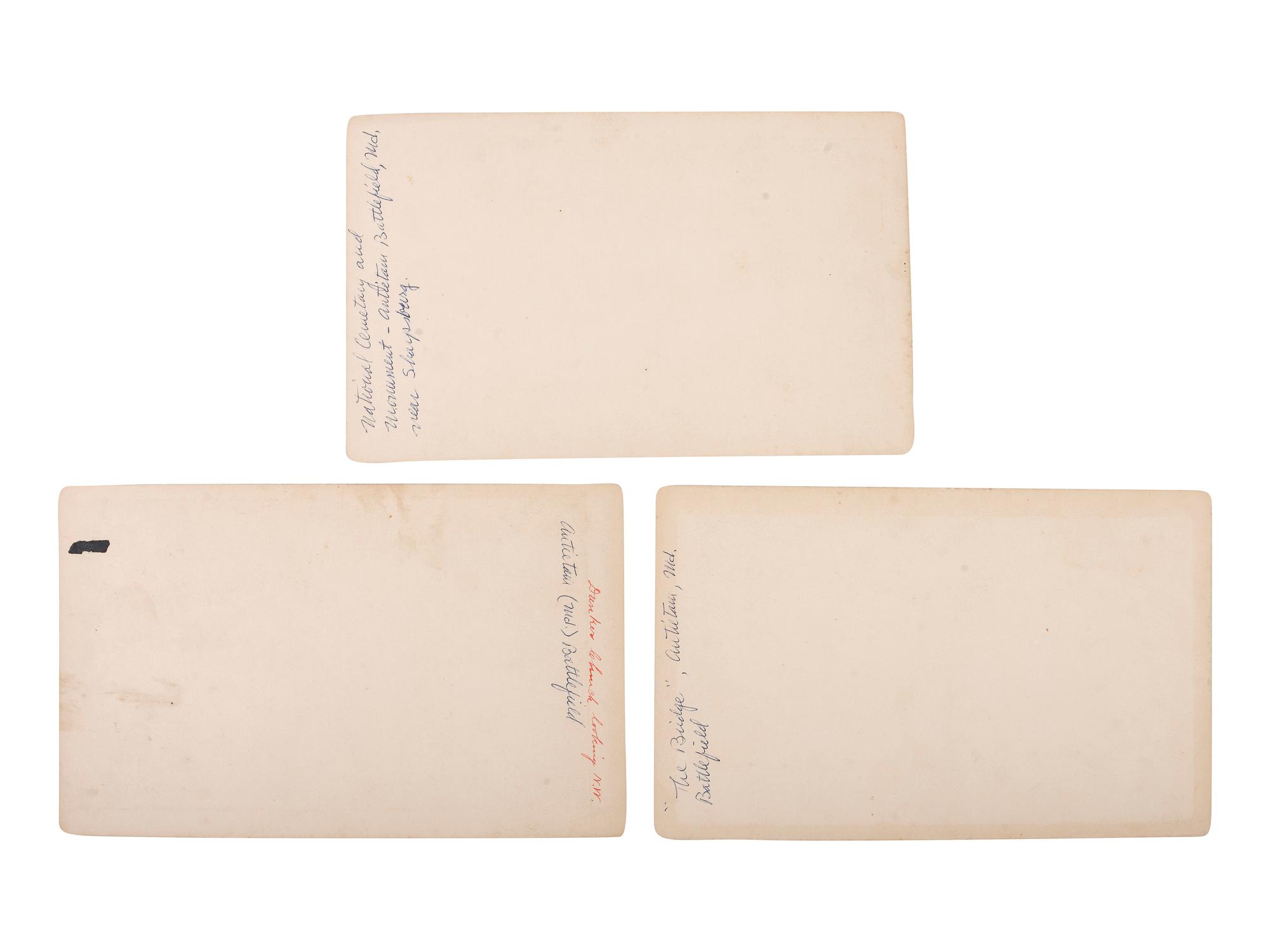 [CIVIL WAR]. Antietam grouping, incl. printed Order of Services for Funeral of Capt. Clark S. Simonds, 15th Mass, KIA Antietam. 23 September 1862.
