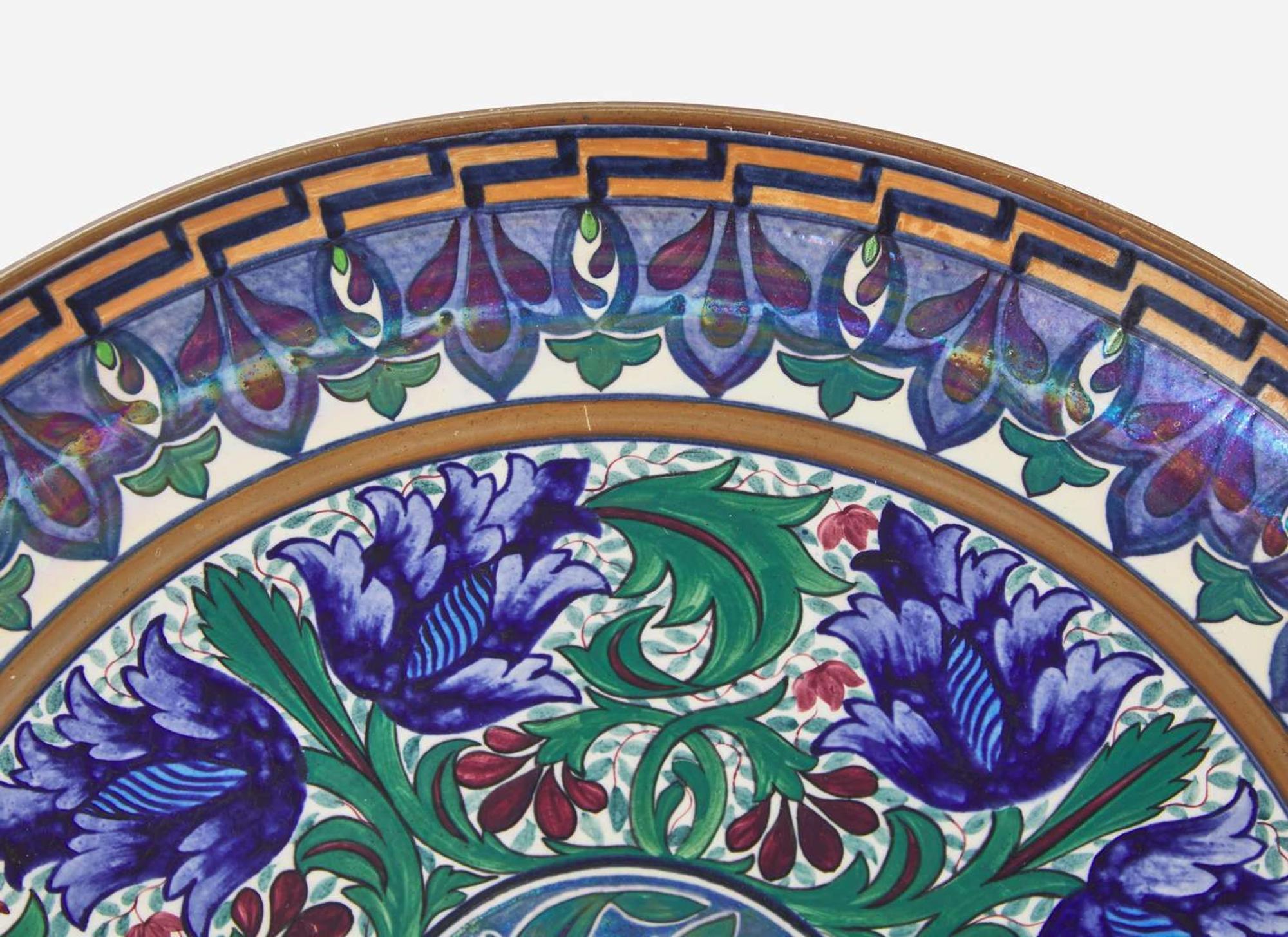A Wedgwood Milicent Taplin Decorated Rhodian Ware Charger, UK, 1930