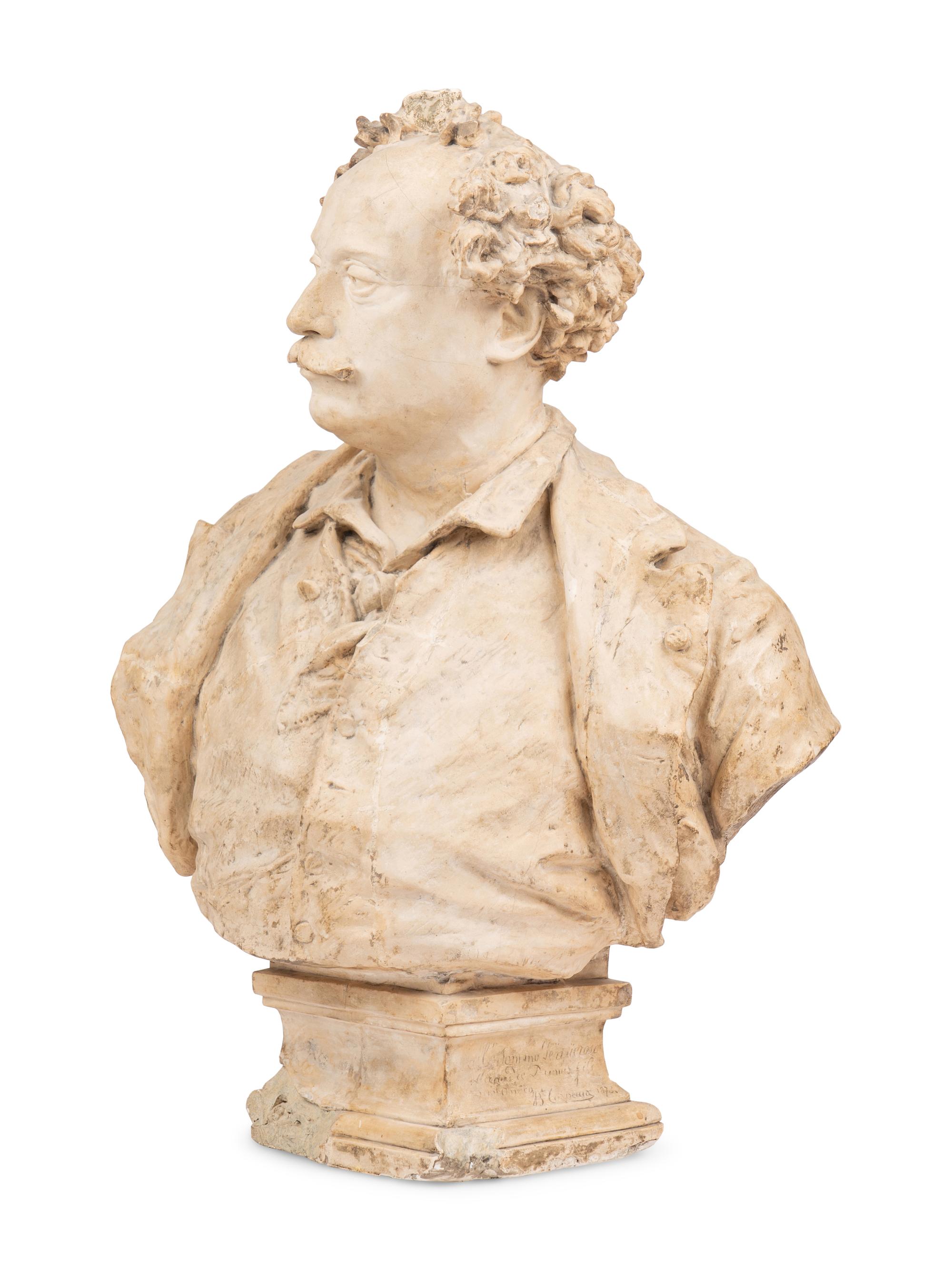 Portrait Bust of Alexandre Dumas fils